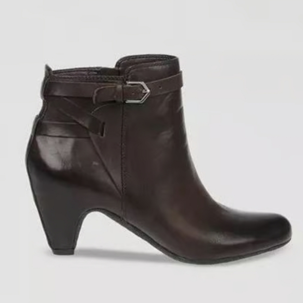 Sam Edelman Maddox Brown Leather Ankle Boots Size 7.5